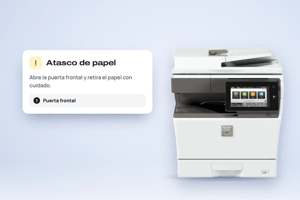 Atasco de papel y errores comunes: qué hacer antes de llamar a soporte